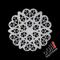 Ooh Body Art Stencil Sphere Jewel Mandala (S08 Jewel Mandala Sphere)
